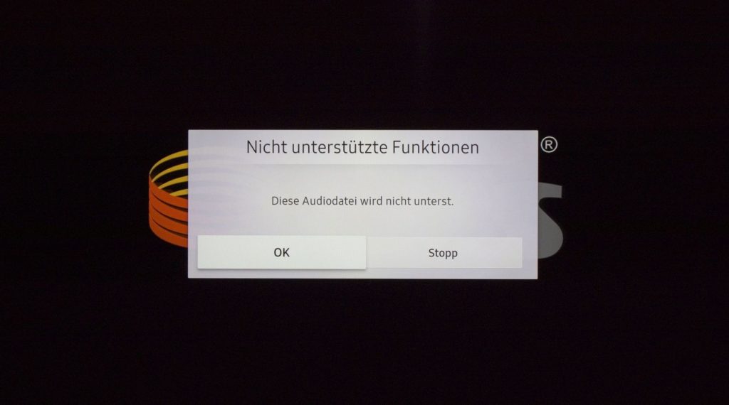 Samsung Q70R DTS keine Unterstützung