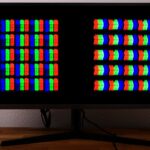 VA LCD und IPS LCD mit ihren Subpixeln auf einem Ultra Wide Monitor (natürlich nicht in Kombination möglich…)