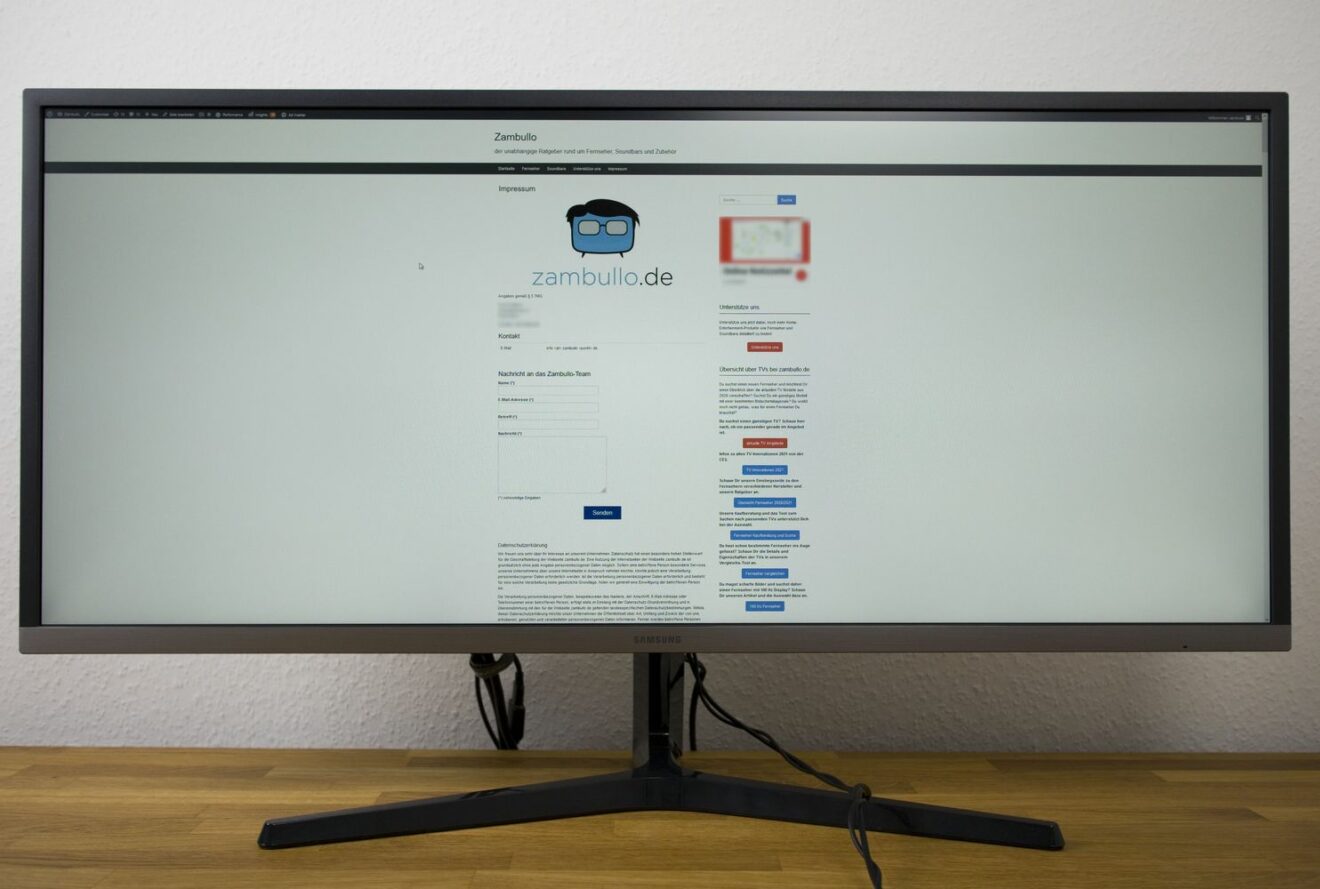 Im Test Samsung S34J550WQR Monitor Review zum günstigen