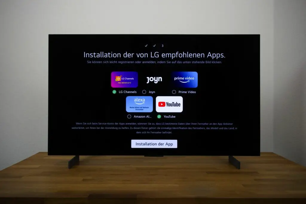 LG OLED42C37LA Ersteinrichtung 47