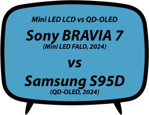 header vs Sony BRAVIA 7 XR70 vs Samsung S95D