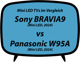 header vs Sony BRAVIA 9 XR90 vs Panasonic W95A