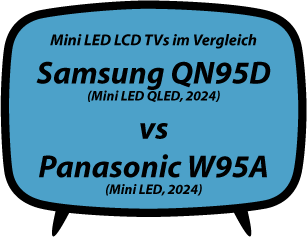 header vs Samsung QN95D vs Panasonic W95A