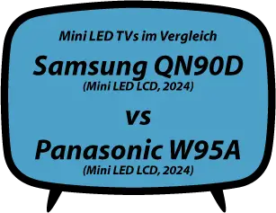 header vs Samsung QN90D vs Panasonic W95A