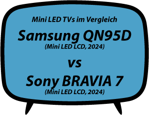 header vs Samsung QN95D vs Sony BRAVIA 7 (XR70)