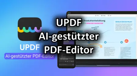 Header UPDF PDF AI gestützter PDF Editor